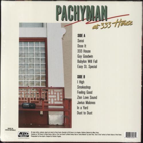 Pachyman At 333 House vinyl LP album (LP record) UK 8EJLPAT861891