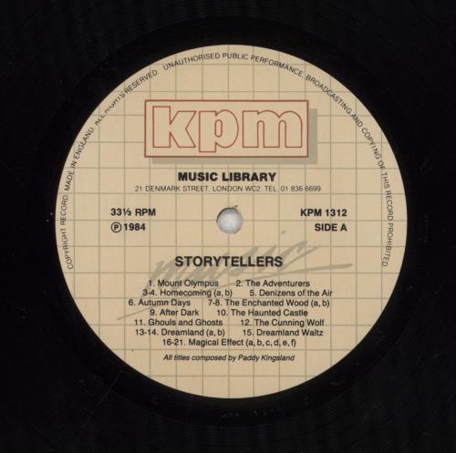 Paddy Kingsland Storytellers vinyl LP album (LP record) UK QDFLPST855705