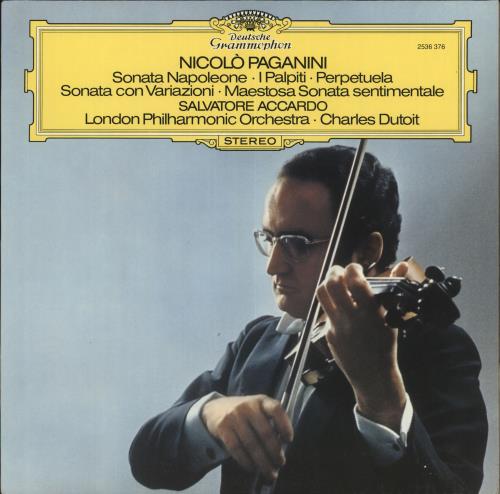 Paganini Konzertst�cke vinyl LP album (LP record) German PZGLPKO724749