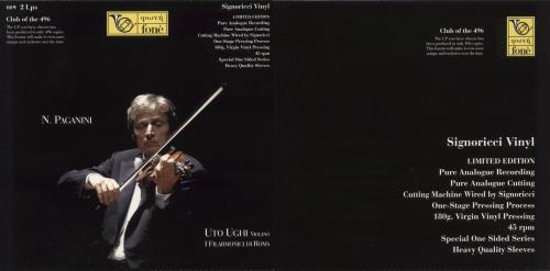 Paganini Uto Ughi - 180gm Vinyl 2-LP vinyl record set (Double LP Album) Italian PZG2LUT879163