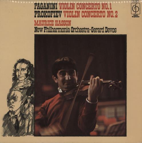 Paganini Violin Concerto No. 1/ Prokofiev: Violin Concerto No. 2 vinyl LP album (LP record) UK PZGLPVI754941