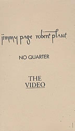 Page & Plant No Quarter The Video video (VHS or PAL or NTSC) French P&PVINO51384