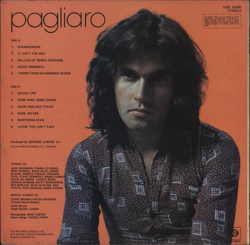 Pagliaro Pagliaro vinyl LP album (LP record) UK PQOLPPA721521