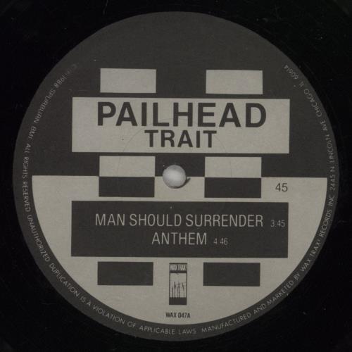 Pailhead Trait - Shrink vinyl LP album (LP record) US PAILPTR881110