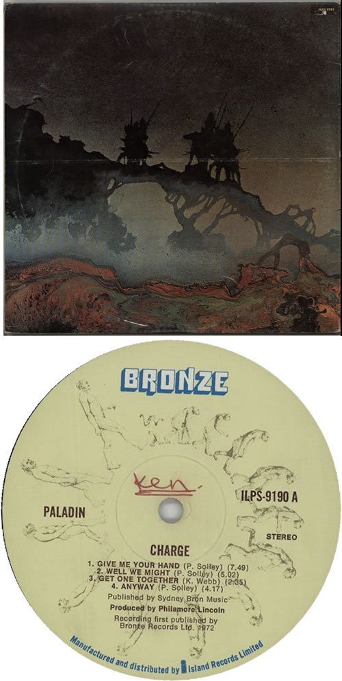 Paladin Charge - Custom Stickered Sleeve - VG vinyl LP album (LP record) UK PDILPCH633419