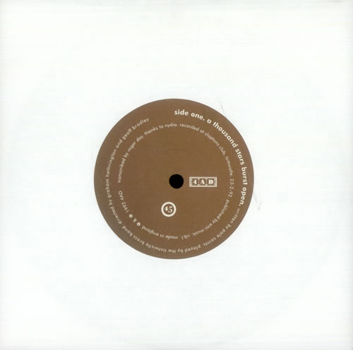 Pale Saints A Thousand Stars Burst Open 7" vinyl single (7 inch record / 45) UK PAL07AT143148