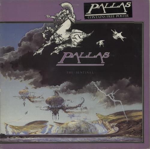 Pallas The Sentinel + Poster - EX vinyl LP album (LP record) UK PLSLPTH669003