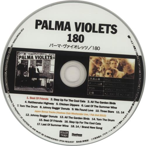 Palma Violets 180 + PR CD-R acetate Japanese P4YCRPR651986