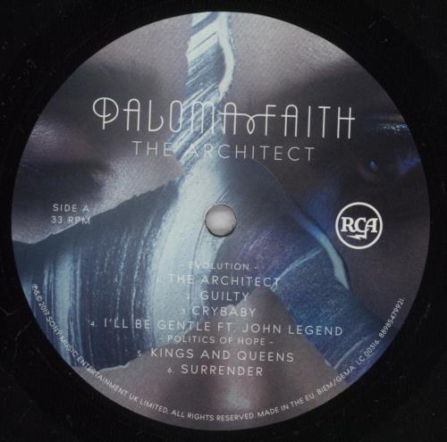 Paloma Faith The Architect vinyl LP album (LP record) UK PM8LPTH834152