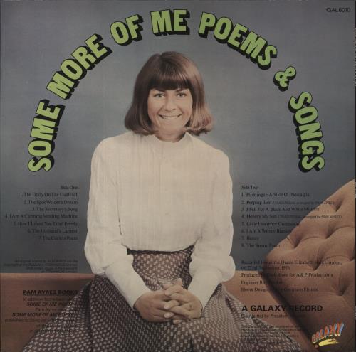 Pam Ayres Some More Of Me Poems & Songs vinyl LP album (LP record) UK PBMLPSO576039