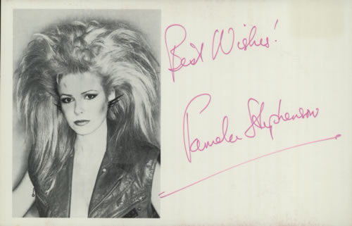 Pamela Stephenson Autographed Photocard memorabilia UK PXVMMAU617486