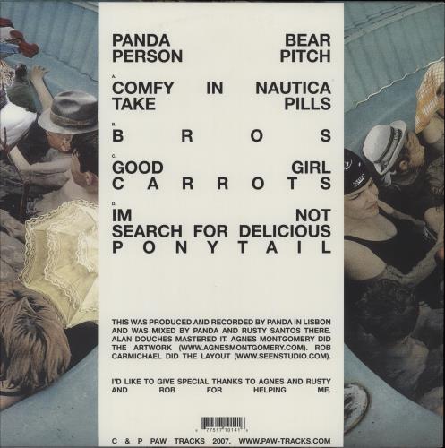 Panda Bear Person Pitch 2-LP vinyl record set (Double LP Album) US P0O2LPE752175