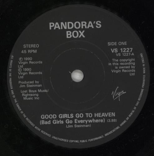 Pandora's Box Good Girls Go To Heaven 7" vinyl single (7 inch record / 45) UK PBX07GO106432