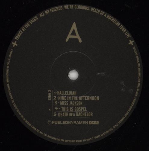 Panic At The Disco All My Friends We're Glorious: Death Of A Bachelor Tour Live - EX 2-LP vinyl record set (Double LP Album) US PDO2LAL873604