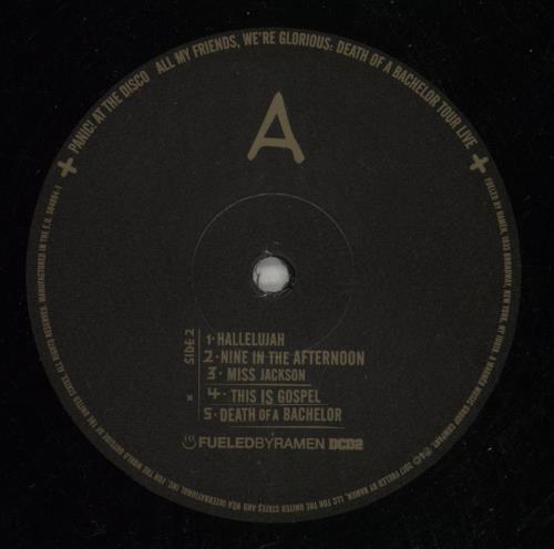 Panic At The Disco All My Friends We're Glorious: Death Of A Bachelor Tour Live 2-LP vinyl record set (Double LP Album) US PDO2LAL869122