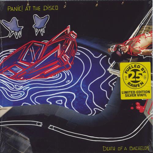 Panic At The Disco Death Of A Bachelor - Silver Vinyl - Sealed vinyl LP album (LP record) US PDOLPDE791284