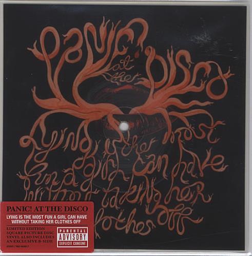 Panic At The Disco Lying Is The Most Fun A Girl Can Have.... shaped picture disc (picture disc vinyl record) UK PDOSHLY367022