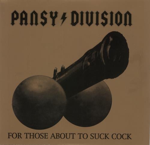 Pansy Division For Those About To Suck Cock 7" vinyl single (7 inch record / 45) US 3CO07FO885675