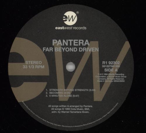 Pantera Far Beyond Driven - 180gm 2-LP vinyl record set (Double LP Album) UK PAN2LFA873028