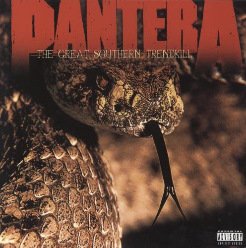 Pantera The Great Southern Trendkill White/Sandblasted Orange Vinyl vinyl LP album (LP record) US PANLPTH849712