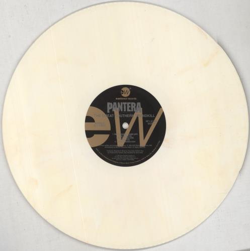 Pantera The Great Southern Trendkill White/Sandblasted Orange Vinyl vinyl LP album (LP record) US PANLPTH849712