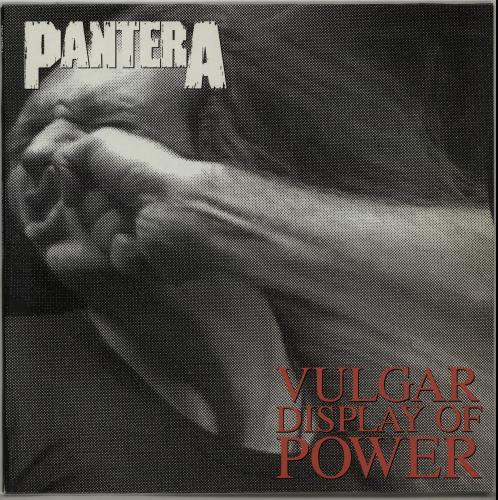Pantera Vulgar Display Of Power - Promo Stickered vinyl LP album (LP record) German PANLPVU653095