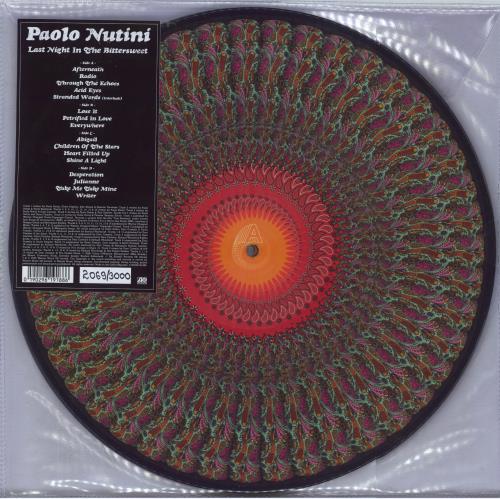 Paolo Nutini Last Night In The Bittersweet - Numbered picture disc LP (vinyl picture disc album) UK PNIPDLA807063
