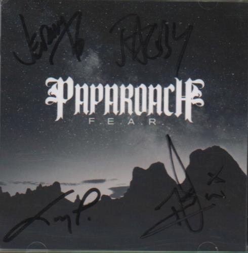 Papa Roach F.E.A.R. - Autographed CD album (CDLP) UK PAPCDFE662012