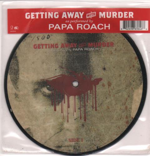 Papa Roach Getting Away With Murder 7" vinyl picture disc (7 inch picture disc single) UK PAP7PGE299035