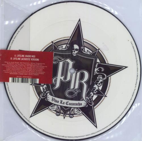Papa Roach Lifeline 7" vinyl picture disc (7 inch picture disc single) UK PAP7PLI804272