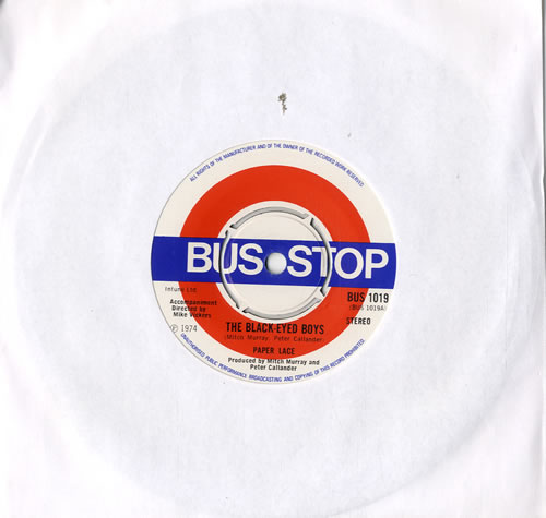 Paper Lace The Black-Eyed Boys 7" vinyl single (7 inch record / 45) UK PX107TH573170