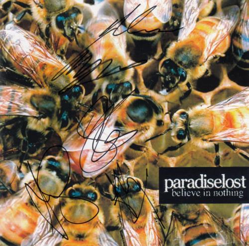 Paradise Lost Believe In Nothing - Autographed CD album (CDLP) UK P-LCDBE652192