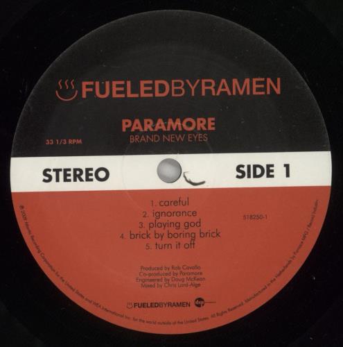 Paramore Brand New Eyes vinyl LP album (LP record) UK OR8LPBR752374