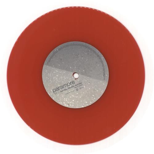 Paramore Misery Business - Red Vinyl 7" vinyl single (7 inch record / 45) UK OR807MI438446
