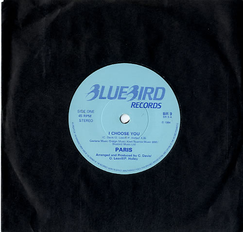 Paris (80s) I Choose You 7" vinyl single (7 inch record / 45) UK P8X07IC617898