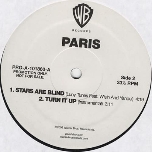 Paris Hilton Turn It Up 12" vinyl single (12 inch record / Maxi-single) US 69R12TU376540