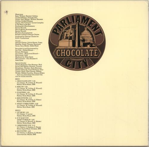 Parliament Chocolate City vinyl LP album (LP record) US PLTLPCH578419