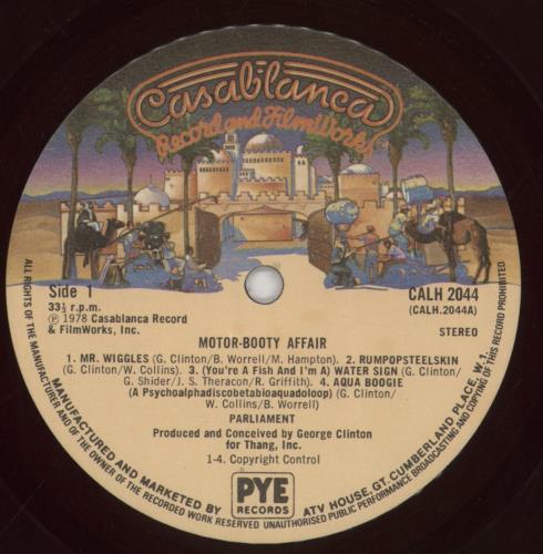 Parliament Motor Booty Affair vinyl LP album (LP record) UK PLTLPMO609792
