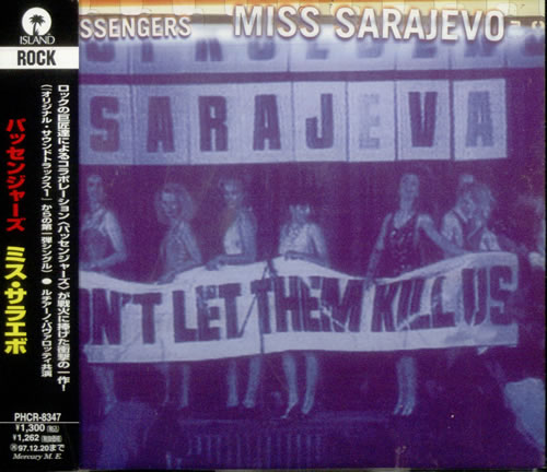 Passengers Miss Sarajevo CD single (CD5 / 5") Japanese PSSC5MI55559