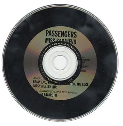 Passengers Miss Sarajevo CD single (CD5 / 5") German PSSC5MI91716