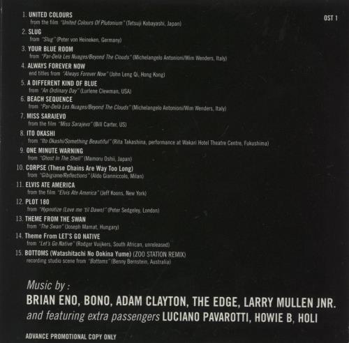 Passengers Original Soundtracks 1 CD album (CDLP) UK PSSCDOR54445