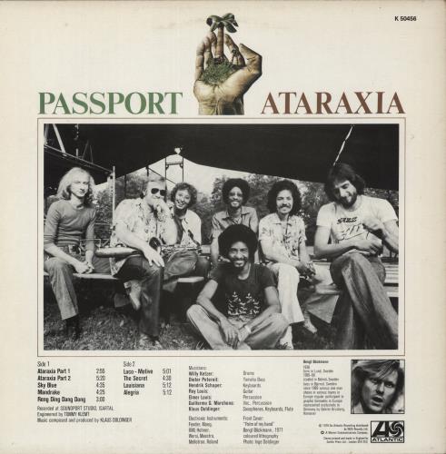 Passport Ataraxia vinyl LP album (LP record) UK P78LPAT877255