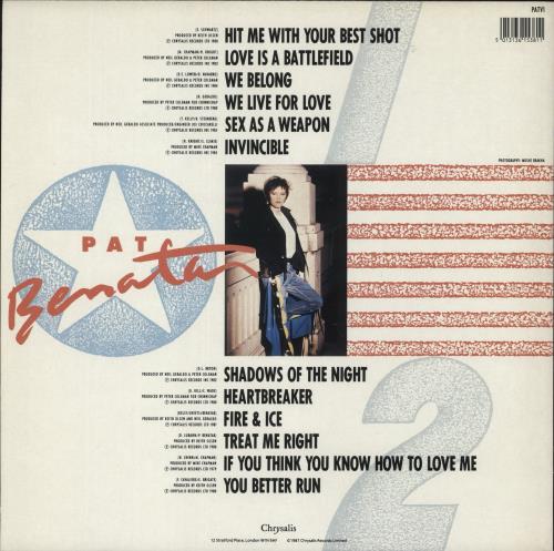Pat Benatar Best Shots - Hit List Price Sticker vinyl LP album (LP record) UK BENLPBE868292