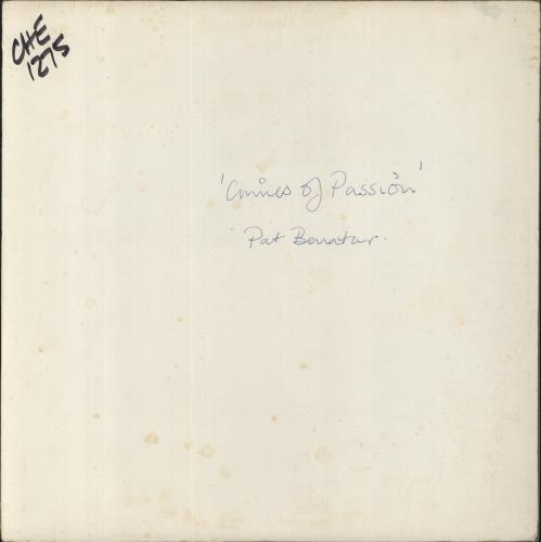 Pat Benatar Crimes Of Passion vinyl LP album (LP record) US BENLPCR849980