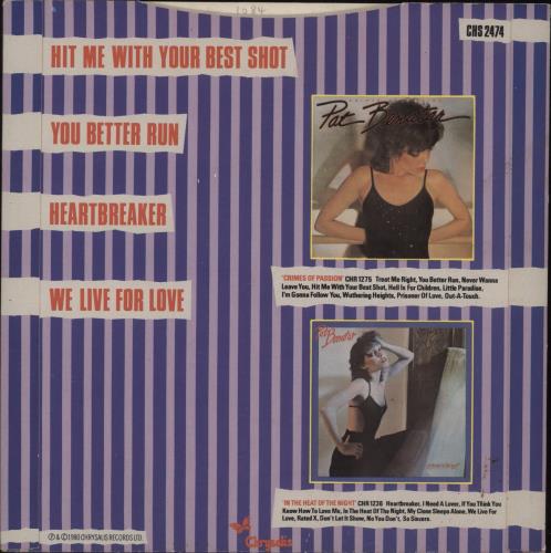 Pat Benatar EP - Blue Injection 7" vinyl single (7 inch record / 45) UK BEN07EP666474
