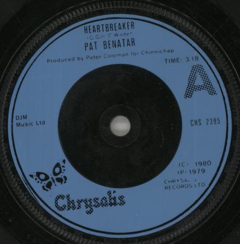 Pat Benatar Heartbreaker 7" vinyl single (7 inch record / 45) UK BEN07HE66928