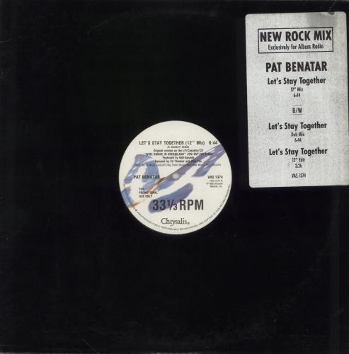 Pat Benatar Let's Stay Together 12" vinyl single (12 inch record / Maxi-single) US BEN12LE25997