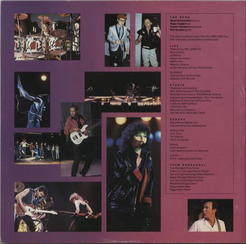 Pat Benatar Live From Earth - Sticker vinyl LP album (LP record) UK BENLPLI579003