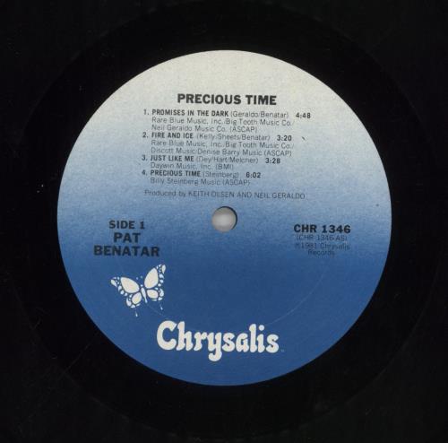 Pat Benatar Precious Time vinyl LP album (LP record) UK BENLPPR290681
