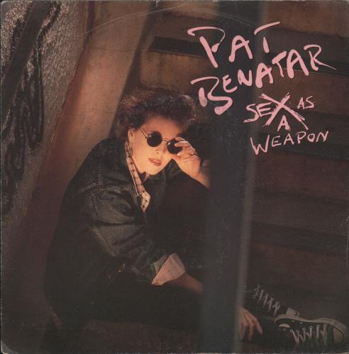 Pat Benatar Sex As A Weapon - White Label + Sleeve 7" vinyl single (7 inch record / 45) Italian BEN07SE666507